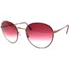 Bartoli occhiali da sole uomo vintage anni 90 donna metallo rotondo italy rosso bartoli