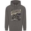 lovetshirts Felpa Con Cappuccio Da Uomo In Cotone All'80% Con Side Car Per Moto Da Corsa