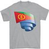 Gil dan Arricciato Eritrea Bandiera Giorno Calcio T-Shirt 100% Cotone