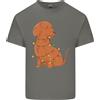 Gildan Un Divertente Albero di Natale Dachshund Uomo Cotone Leggero T-Shirt