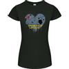 Gildan Love Flag Aruba Calcio T-Shirt Donna Taglio Petite