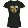 Gildan Love Flag ALDERNEY Maglietta Donna Taglio Petite