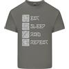 Gildan Viking Eat Sleep Raid Thor Valhalla Divertente Uomo Cotone Leggero T-Shirt