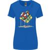 Gildan T-Shirt Divertente Dripping Rubix Cube Donna Taglio Ampio