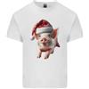 Gildan T-Shirt In Cotone Leggero Con Maialini Che Indossano Cappelli Di Natale