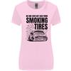 Gildan Auto Drifting Burning Pneumatici Donna più Ampia Taglio T-Shirt
