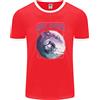 Fruit of the Loom Wave Chaser Surfing Surfer Uomo Ringer T-Shirt FotL