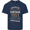 Gildan T-Shirt In Cotone Leggero Vintage Da Uomo Per Il 75° Compleanno 1951 Premium