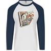 Fruit of the Loom Macchina Pachinko Gioco Arcade Pinball Maglietta Baseball Lunga Manica Uomo