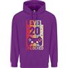 Generic Felpa Da Uomo Con Cappuccio Livello Up Per Il 20° Compleanno 20 Anni 80% Cotone