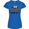 Gildan T-Shirt Divertente Per Donne Taglio Petite Del 30° Compleanno 30 È Il Nuovo 21