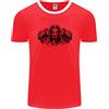 Fruit of the Loom Devil Rider Maglietta Ringer Per Moto Biker Uomo FotL