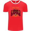 Fruit of the Loom Cat Cult Evil Feline Devil Worship Satanico Maglietta Ringer Uomo FotL