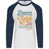 Fruit of the Loom Invecchiato A Perfezione 25° Compleanno 2001 Maglietta Baseball L/S Da Uomo