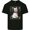 Gildan Xmas Llama Con Sciarpa Di Natale T-Shirt Per Bambini