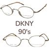 DKNY montatura per occhiali da vista uomo donna piccolo metallo vintage JAPAN DKNY