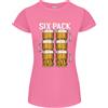 Gildan Controlla La Mia Sei Pack Di Birra Divertente Alcol Donne Taglio Petite T-Shirt