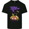 Gildan Chilled Fuori Alien con Una Birra E Erba Divertente Uomo Cotone Leggero T-Shirt
