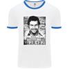 Fruit of the Loom Pablo Escobar Mug Shot Maglietta Ringer Da Uomo