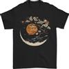 Gildan Un Giapponese Stile Albero su Una Luna Fantasia T-Shirt 100% di Cotone