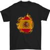 Gil dan The Spagnolo Bandiera Fuoco Effetto Spagna T-Shirt 100% Cotone