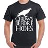 Game Of Thrones T-Shirt Crows Before Hoes Uomo John Snow Tee Top