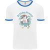 Fruit of the Loom T-Shirt Ringer Compleanno Principessa Unicorno 4° 5° 6° 7° 8°