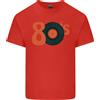 Gildan T-Shirt In Cotone Leggero Da Uomo Con Giradischi In Vinile Degli Anni '80
