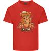 Gildan Zombie Teddy Bear Halloween Gotico Omicidio Uomo Maglietta In Cotone Leggero