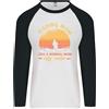 Fruit of the Loom Pesca Mamma Like A Normale But Cooler Uomo L/S Baseball T-Shirt