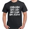 Nonno T-Shirt The Man Mito Legend Uomo Divertente Papà Giorno Compleanno 60th