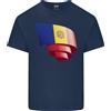 Gildan Arricciato Andorra Bandiera Andorran Giorno Calcio Uomo Cotone Leggero T-Shirt