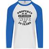 Fruit of the Loom Maglietta Baseball L/S Divertente Per Moglie 20 Anni Di Anniversario Di Nozze