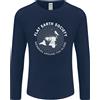 Gildan T-Shirt A Maniche Lunghe Della Flat Earth Society Per Membri In Tutto Il Mondo