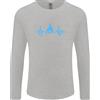 Gildan Pulse Vela Marinaio Barca Divertente Capitano Ecg da Uomo Manica Lunga T-Shirt