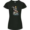 Gildan T-Shirt Donna Petite Taglio Astronauta Spaziale Albero Di Natale Pianeti