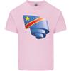 Gildan Arricciato Dr Congo Bandiera Congolese Giorno Calcio Uomo Cotone Leggero T-Shirt