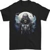 Gildan Teschio Motociclista Moto Grim Reaper 22 T-Shirt 100% Cotone