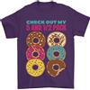 Gil dan Divertente Donut Guarda il Mio 5 1/2 Confezione Cibo Palestra T-Shirt 100%