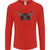 Gildan Antico Egitto Alato Gatti Eye Of Horus da Uomo Manica Lunga T-Shirt