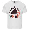 Gildan What? Divertente Murderous Gatto Nero Halloween da Uomo Cotone Leggero T-Shirt