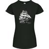 Gildan Un Classico Vela Nave Marinaio Capitano Navy Donna Minuta Taglio T-Shirt