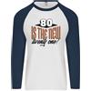 Fruit of the Loom T-Shirt Da Baseball L/S Divertente Per Uomini 80 Anni 80 È Il Nuovo 21
