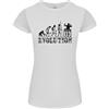 Gildan Evoluzione Di Un DJ Musica DJing Vinile Decks T-Shirt Taglio Petite Donna