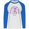 Fruit of the Loom A Bit Witchy Divertente Gatto di Halloween Strega Uomo L/S Baseball T-Shirt