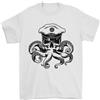 Gildan T-Shirt Da Uomo Capitano Cthulhu Polpo Marinaio Barca Marina Teschio 100% Cotone