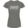 Gildan Cuffie DJ Drum And Bass Monkeys Musica T-Shirt Donna Taglio Petite