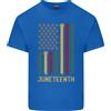 Gildan Maglietta Leggera In Cotone Uomo Bandiera USA Black Lives Matter Juneteenth