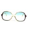 SAFILO Occhiali da sole donna vintage anni 80 made in italy lente verde acqua plastica