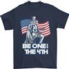 Gildan Essere Uno Con 4th Di Luglio American Indipendenza T-Shirt 100% Cotone